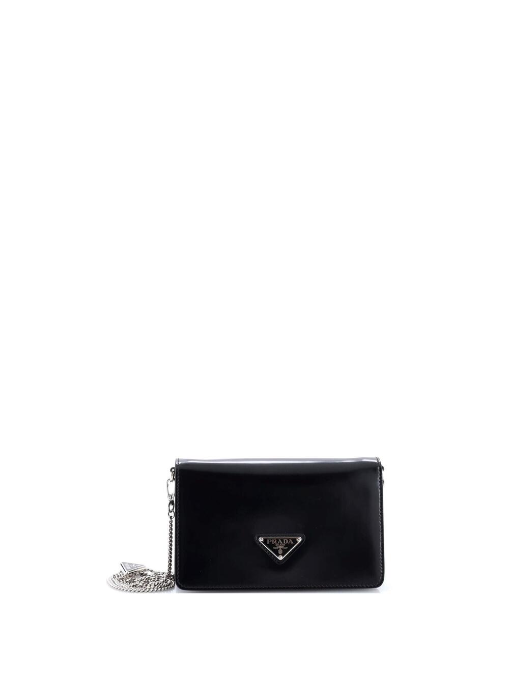 Prada Triangle Logo Chain Flap Bag #260662P14B